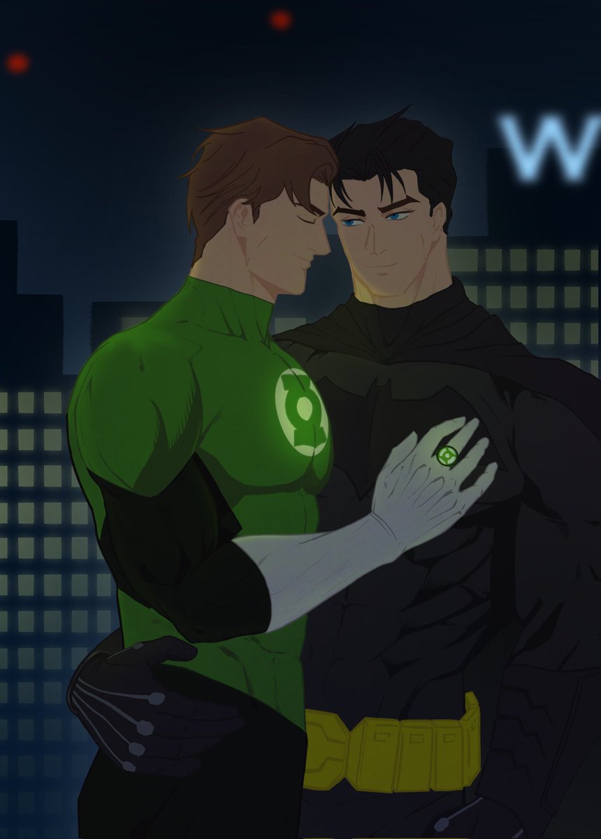 Keyan2814's tweet photo. 蝙绿生日活动图！
#batlantern #brucewayne #haljordan https://t.co/zGA7lIoqbl