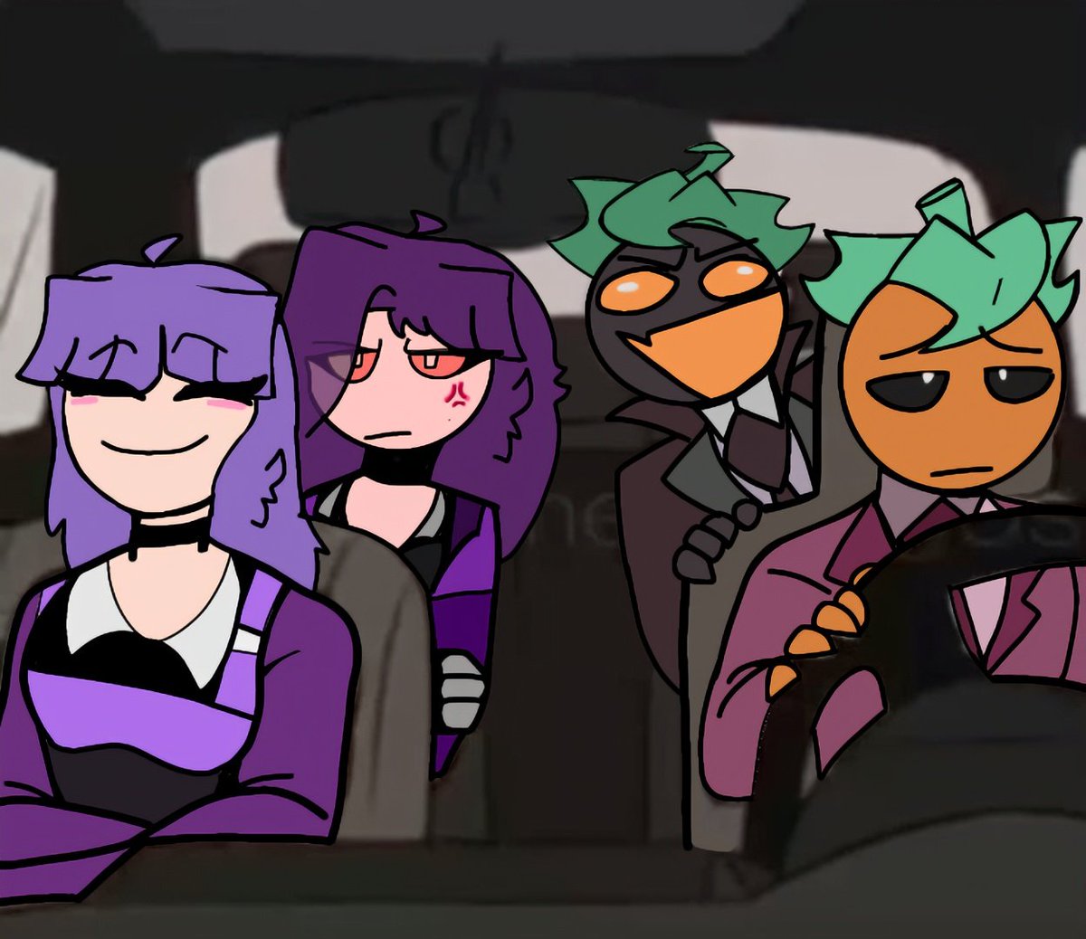 Nuevo dibujo jajaja  (obviamente base) de Jardred, Kara, Jard y Kard (la clon malvada de Kara) #FanarParaJardred #FanartParaKara
<a href="/thelioncat95/">Leslie✨</a>  <a href="/SoyJardred/">Jardred</a>