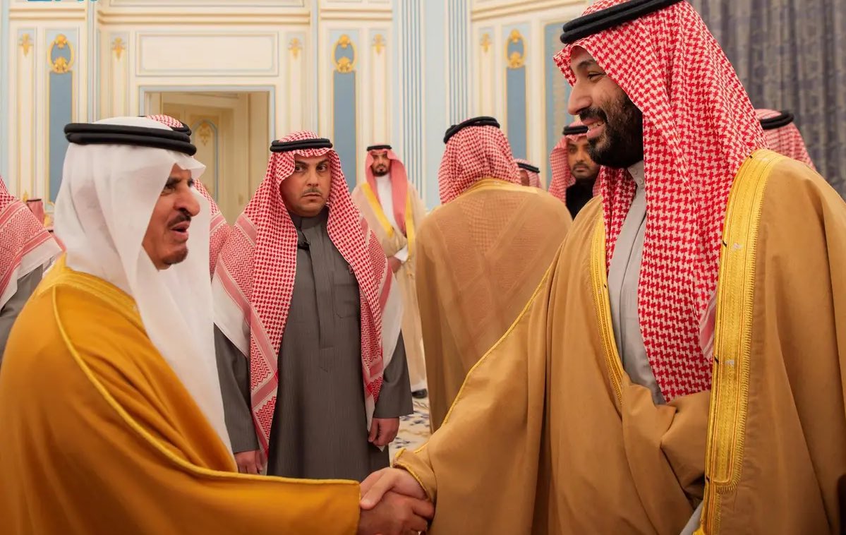 SaudiNews50's tweet image. جانب من استقبال ولي العهد المهنئين بشهر رمضان.

-