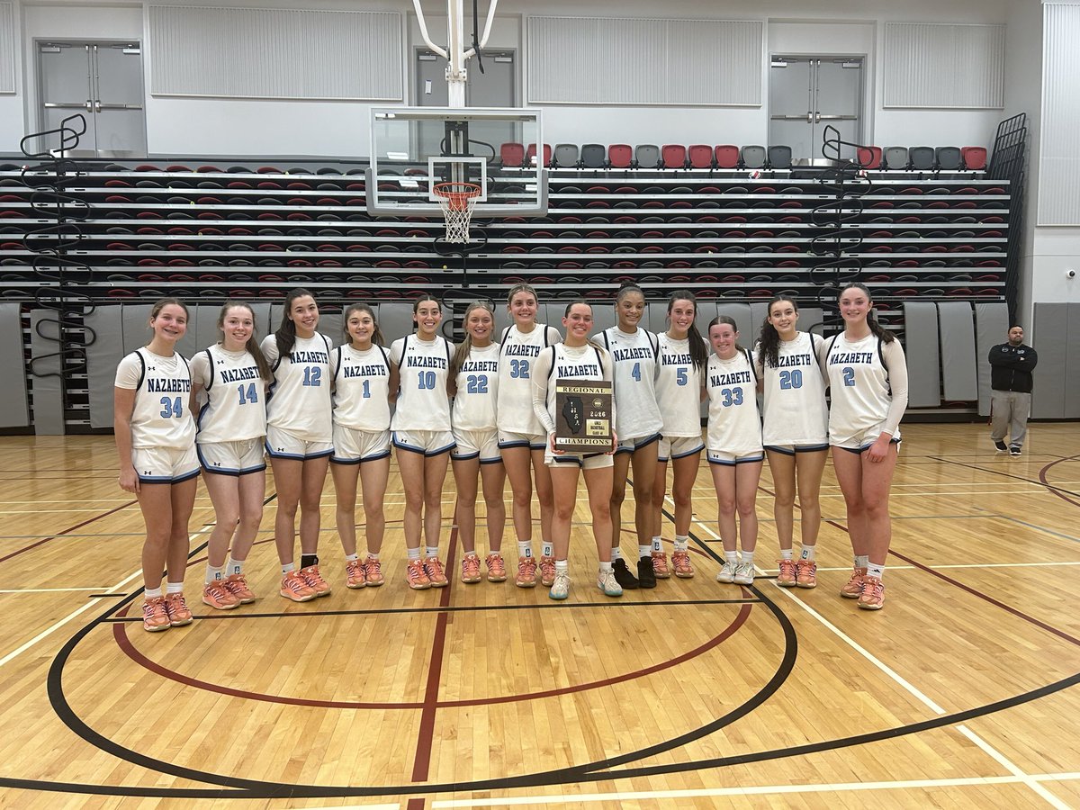 NazarethLGP's tweet photo. Congratulations to Girls Basketball who defeated a very talented Whitney Young HS to win the IHSA Class 4A Regional Championship. Our Roadrunners now advance to the Hinsdale Central Sectional and will play on Tuesday, February 24 at 6 p.m.
@NazarethGBB https://t.co/lgawpWCH7T
