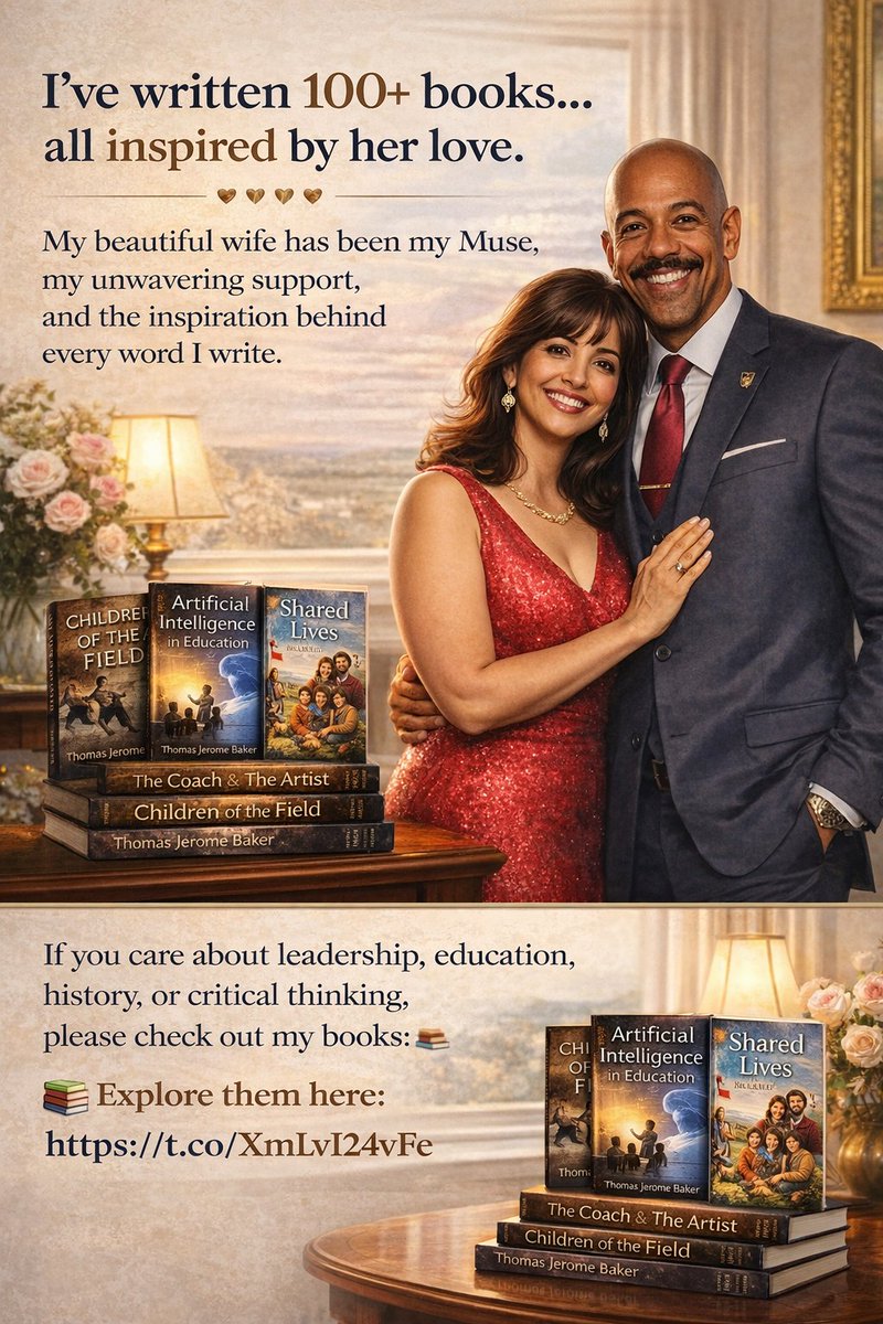 profesortbaker's tweet image. ❤️Behind every book is a story❤️
❤️Behind my 100+ books is her❤️
My wife has been my Muse, my first #reader, and my constant support through every late night of #writing.
If you #love books with ❤️, you can find your next read here 👇
 👉amazon.com/Thomas-Jerome-… 
#IARTG #BookBoost