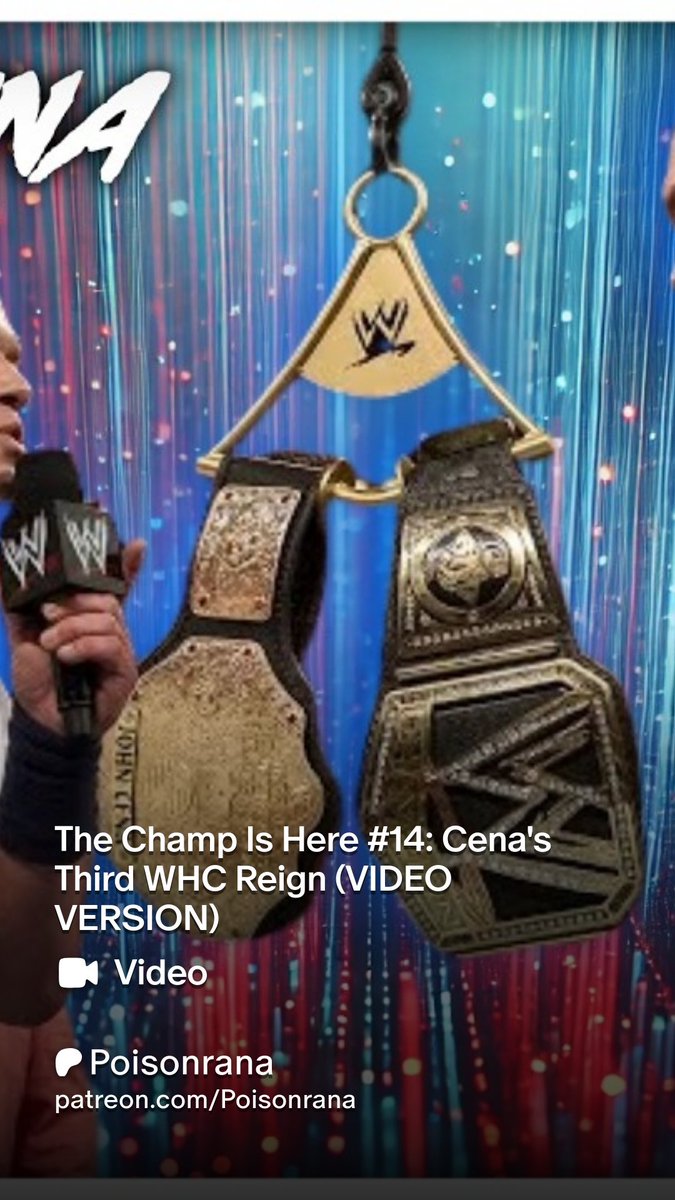 EriB from The Draw Joins Poisonrana in "The Champ is Here " talking all things Cena on title run 13+
#wwe #WWERaw
#johncena #SmackDown

patreon.com/posts/15120071…