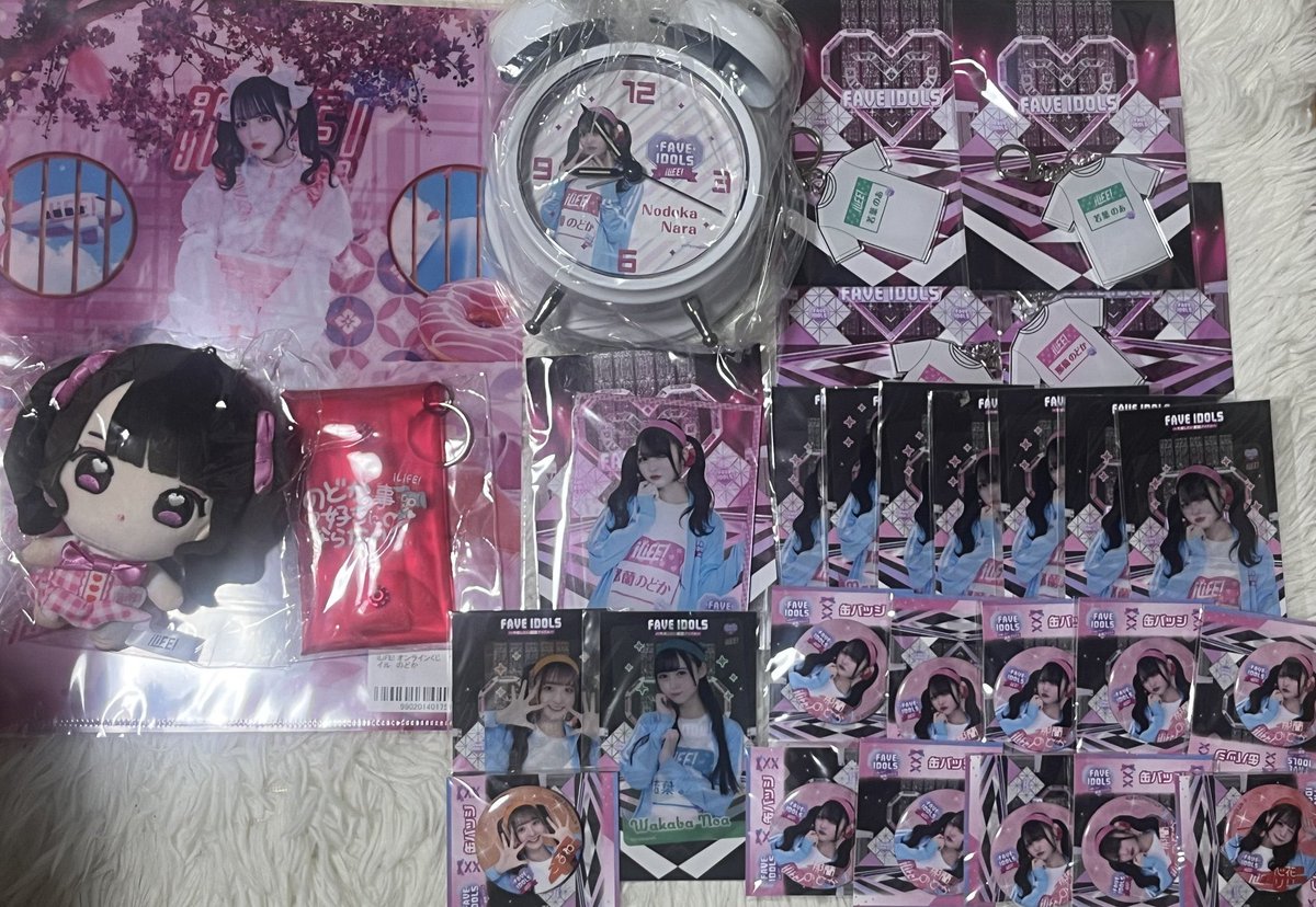FAVE IDOLS 那蘭のどか グッズセット FAVE IDOL iLiFE! オンラインくじ 日本武道館 グッズ 那蘭のどか （譲