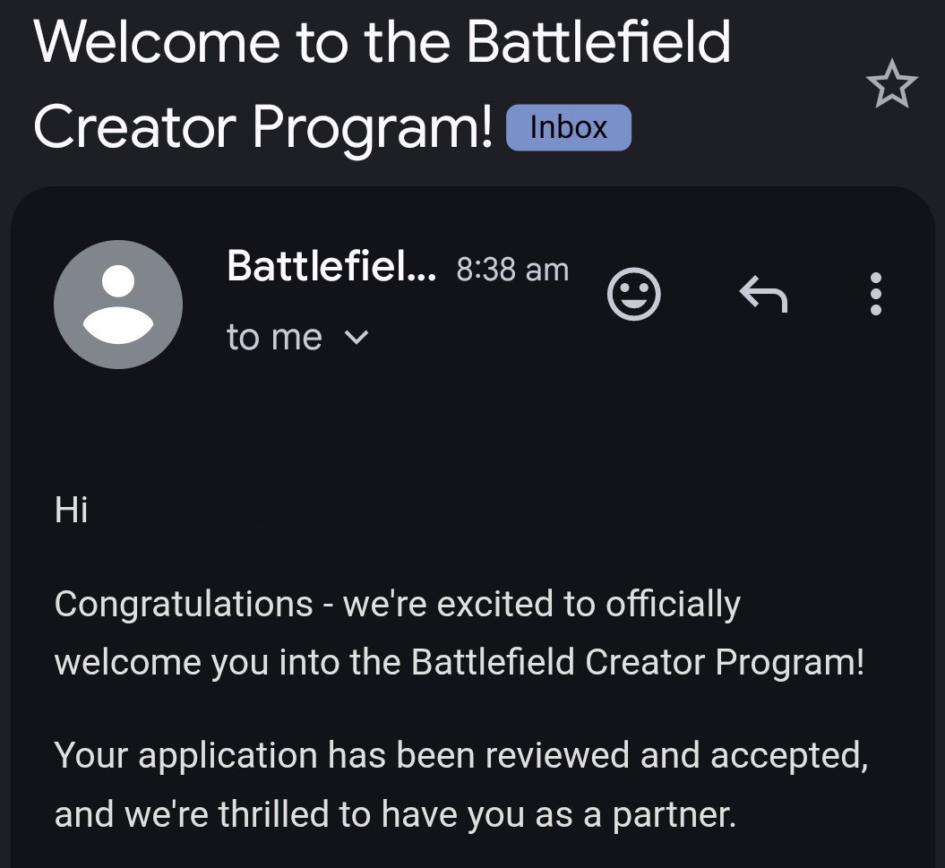 A nice email to wake up to this morning.
Thank you everyone for all your support.