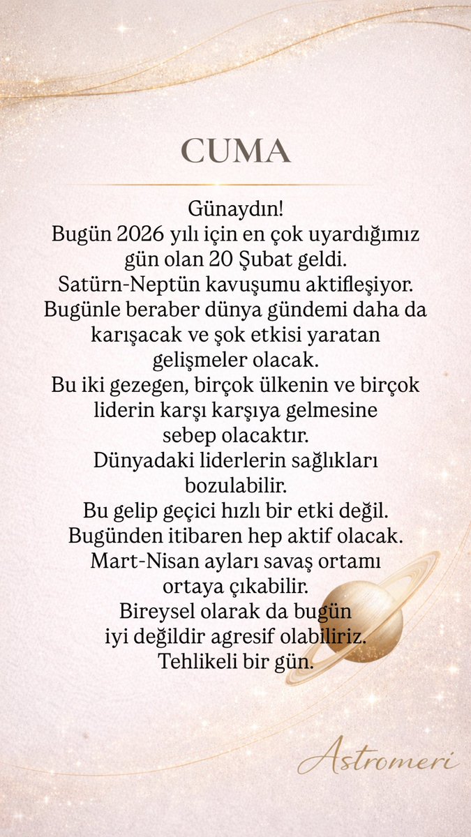 Astromerii's tweet photo. #cuma #astroloji #astromeri #gunaydin #saturnneptunkavusumu #20subat https://t.co/DJBQ0bXSzc