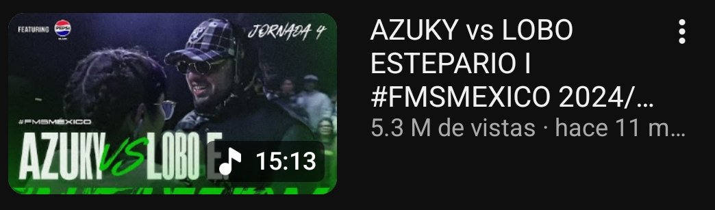 Azuky vs Lobo Estepario se ha convertido en la batalla más vista de la temporada 2024/25, superando el Azuky vs Marithea.