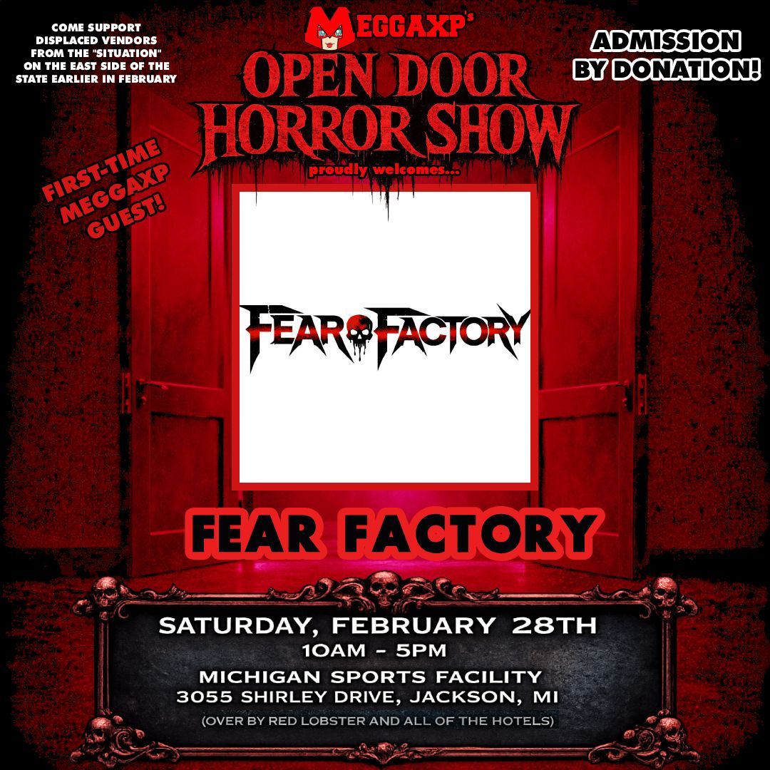 We end today's vendor spotlights with a GREAT one!  

Fear Factory will be joining us at MeggaXP's "Open Door" Horror Show! Supporting Displaced Vendors!

You can see more at:
instagram.com/fear_factoryll…