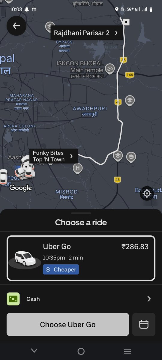 UnnatiPawa43350's tweet image. Extremely disappointed with @Uber_India. Ride was booked for ₹225 but I was charged ₹407 without any prior notice. Current fare shows ₹268. No response from customer support. Please check this fare difference. Screenshots attached. #UberIndia #UnfairFare