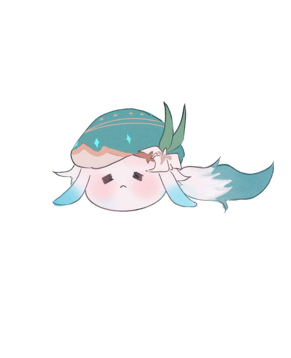 このお顔可愛くて描きたくなった