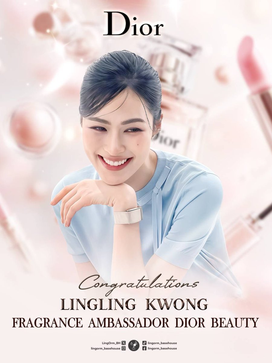 𝐂𝐨𝐧𝐠𝐫𝐚𝐭𝐮𝐥𝐚𝐭𝐢𝐨𝐧𝐬 𝐭𝐨 𝐋𝐢𝐧𝐠𝐥𝐢𝐧𝐠 𝐊𝐰𝐨𝐧𝐠 𝐭𝐡𝐞 𝐧𝐞𝐰 𝐅𝐫𝐚𝐠𝐫𝐚𝐧𝐜𝐞 𝐀𝐦𝐛𝐚𝐬𝐬𝐚𝐝𝐨𝐫 𝐃𝐢𝐨𝐫 𝐁𝐞𝐚𝐮𝐭𝐲 ✨💫

LINGLING BA FRAGRANCE DIOR 
#LinglingxDiorFragrance

ขอให้เส้นทางบทของหลิงหลิงใหม่ภายใต้ Dior Beauty เต็มไปด้วยความงดงาม