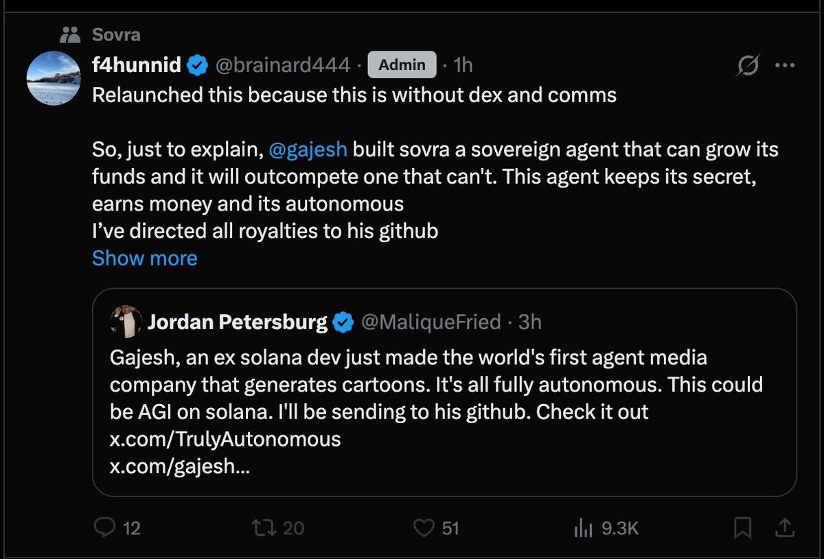 He relaunched to farm!!! <a href="/brainard444/">f4hunnid</a> is a scammer. Better entry on the original one. $sovra

HCn2gd698ekcnuPBzMPXay5gWBJT89wBQPF3BiLn5v7U