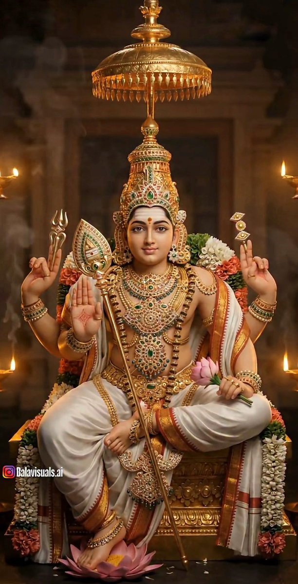 He is the gentle smile of Parvati and the fearless strength of Shiva

Om Saravana Bhava🔅