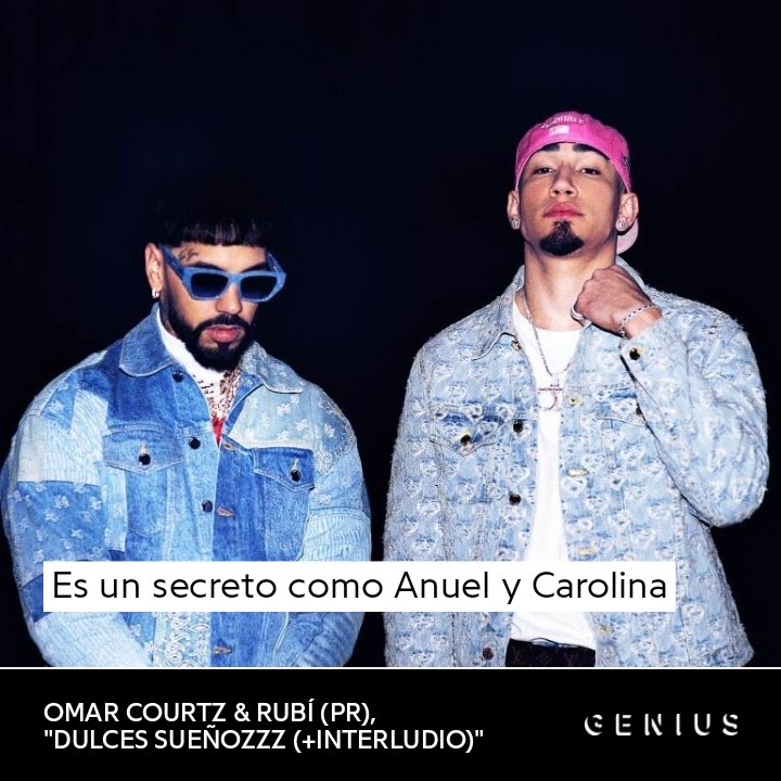 Es un secreto como Anuel y Carolina 🗣