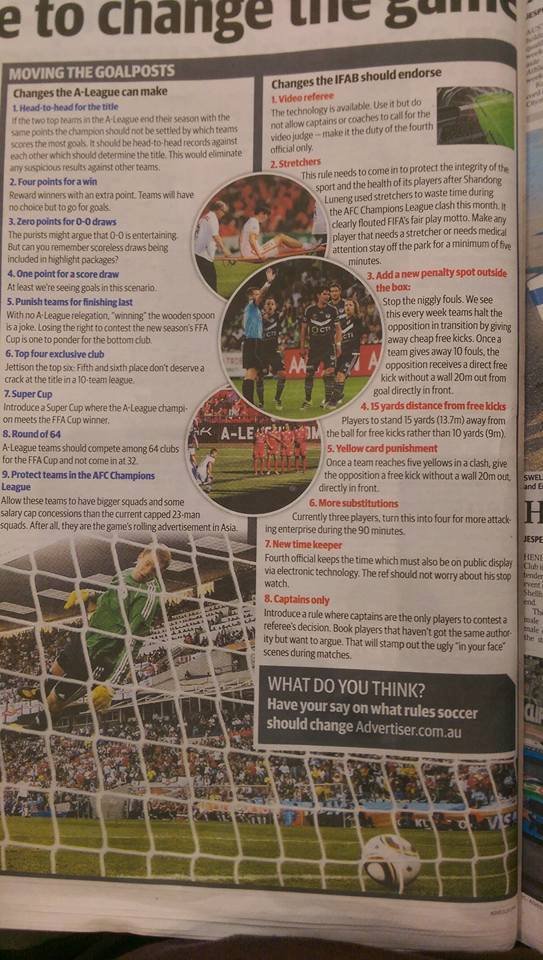 Alright lets look back 10 years on how the aleague could have been improved by the advertiser