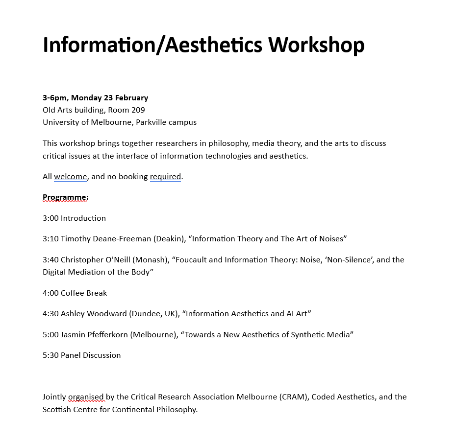 The Melbourne School of Continental Philosophy tweet media