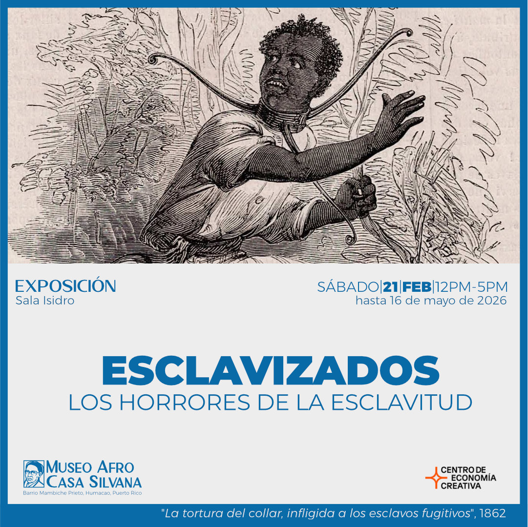 Puerto  Rico - El Museo Afro Casa Silvana <a href="/silvana_edwin/">Museo Afro Casa Silvana</a> presenta la exposición titulada “Esclavizados: los horrores de la  esclavitud”, que explora la violencia, tortura y castigos de la  esclavitud transatlántica.
museoafrocasasilvana.com/?fbclid=IwY2xj…