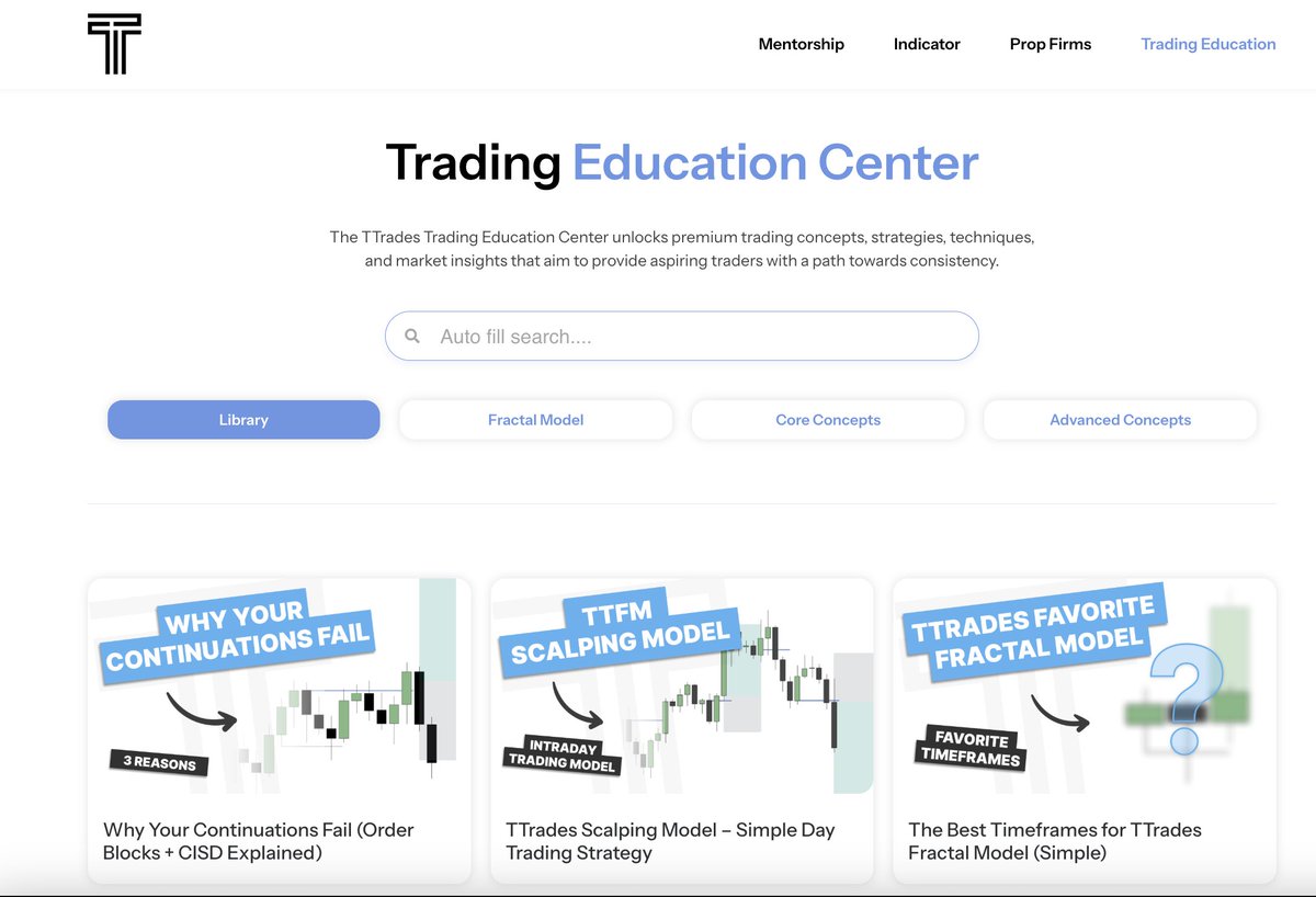 The TTrades Educational Library is complete.

Took a while to catch up (few months), but all the videos / blogs / pdfs are now complete and in a single spot. 

All future videos will be posted there with blogs / pdf.

Hope you find it useful.