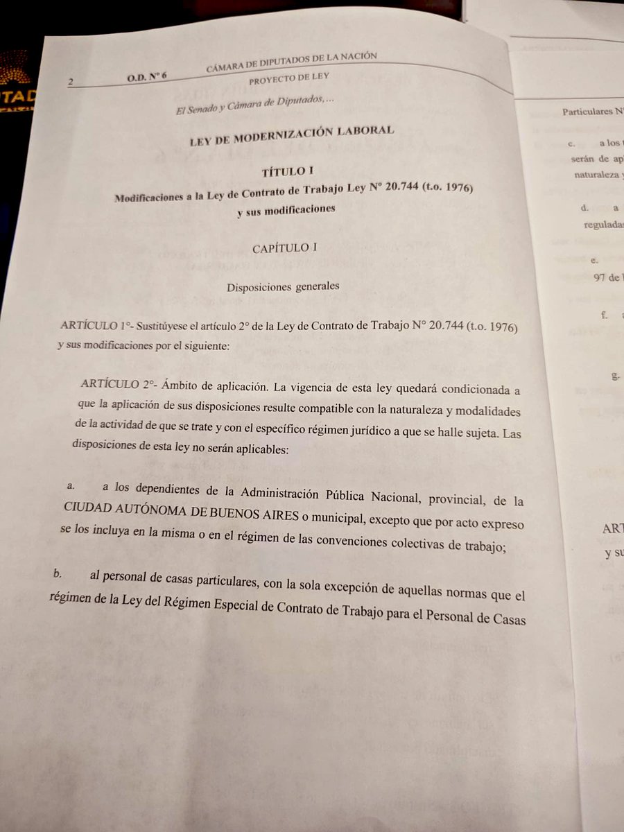 🏛️Ley de Modernización Laboral 

👉 Por más trabas y palos en la rueda que pongan, el presidente más transformador de la historia no se detiene <a href="/JMilei/">Javier Milei</a> 

#VLLC🇦🇷