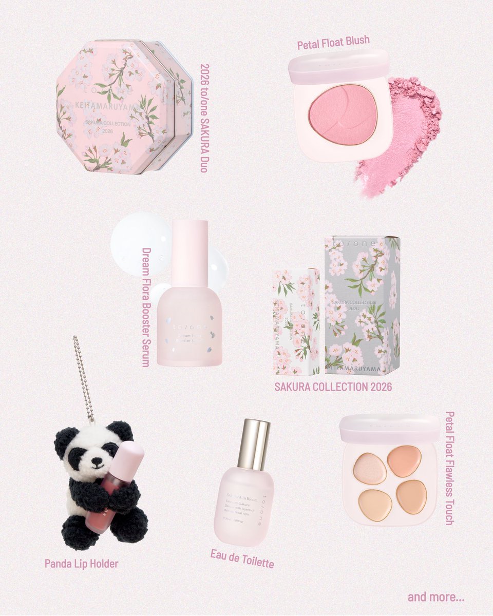 SAKURA COLLECTION 2026／ 2026年2月25日(水)より、 to/one公式サイト