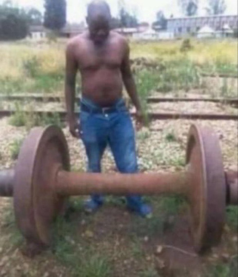 Her: I love strong men 
Me :