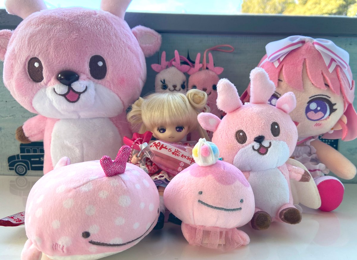 企業公式ぬいチャレ 今回のお題は ＼ピンク色🎀💕💓💗／ ピンクのぬい