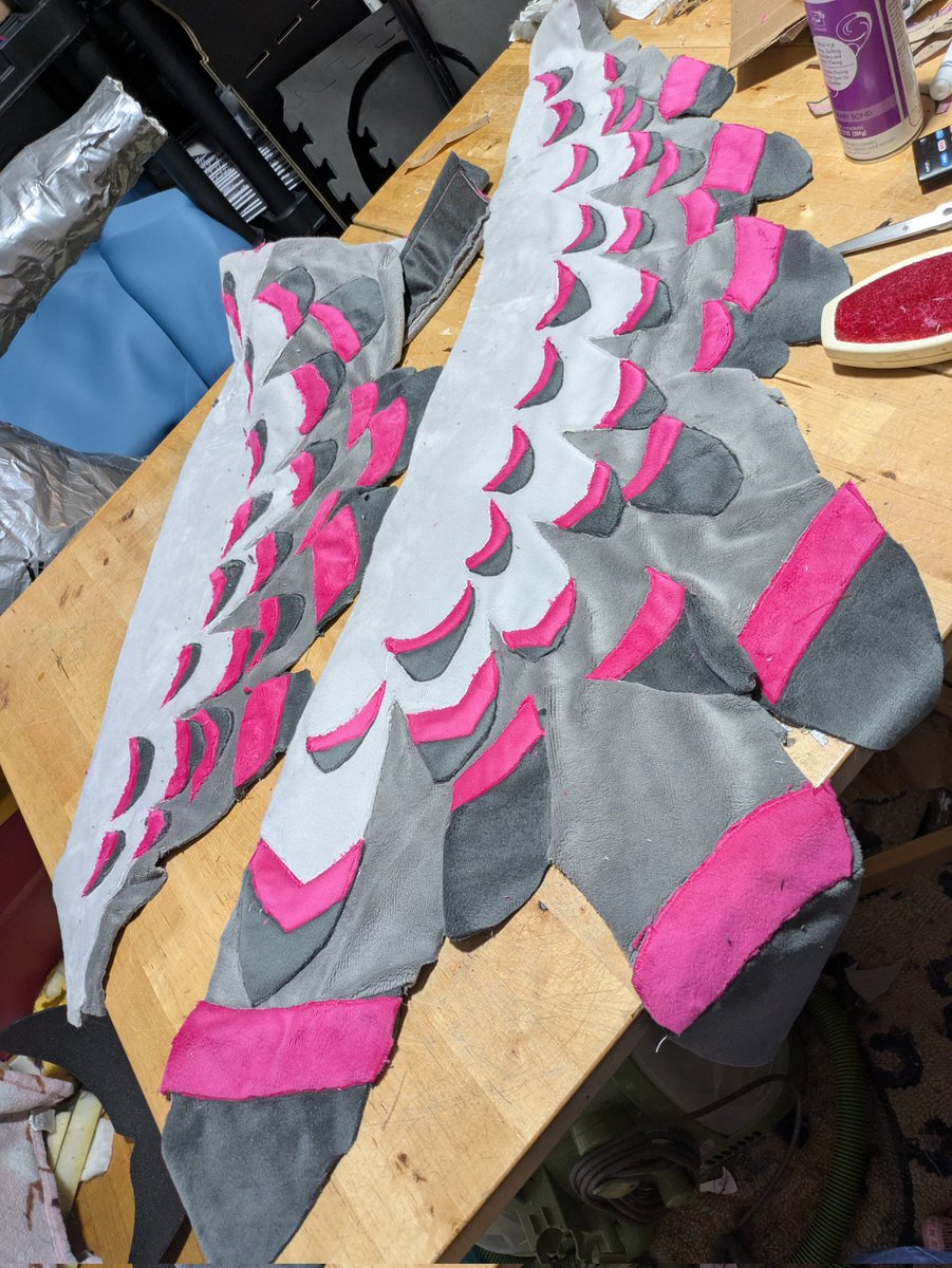 Been working on the Avali wings. Starting to really come together!