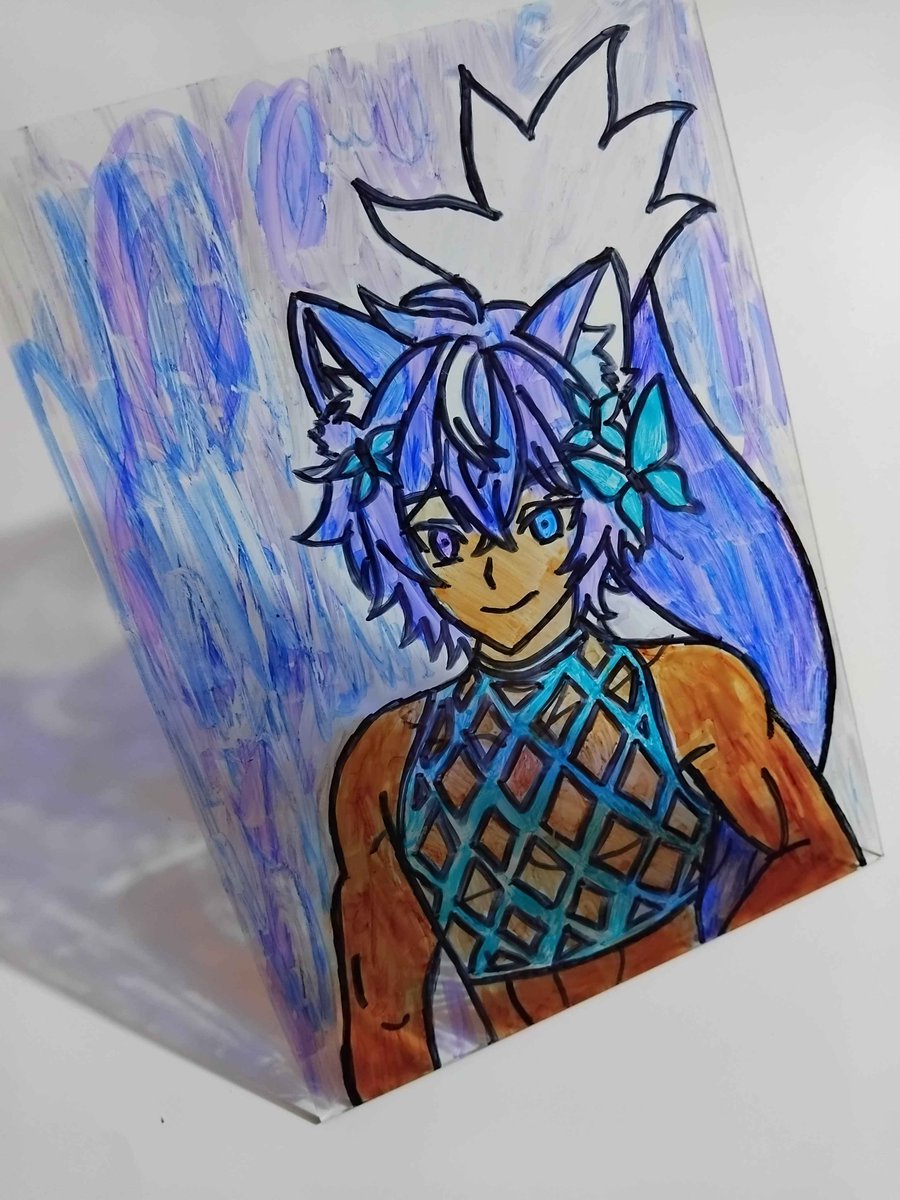 Dinamica de <a href="/LuaYVtuber/">LuaYouVT</a> 
Un lindo retrato de luayou en cristal, para poner en tu ventana y espantar a tus vecinos con un furro
#LuaVTArt 🍋