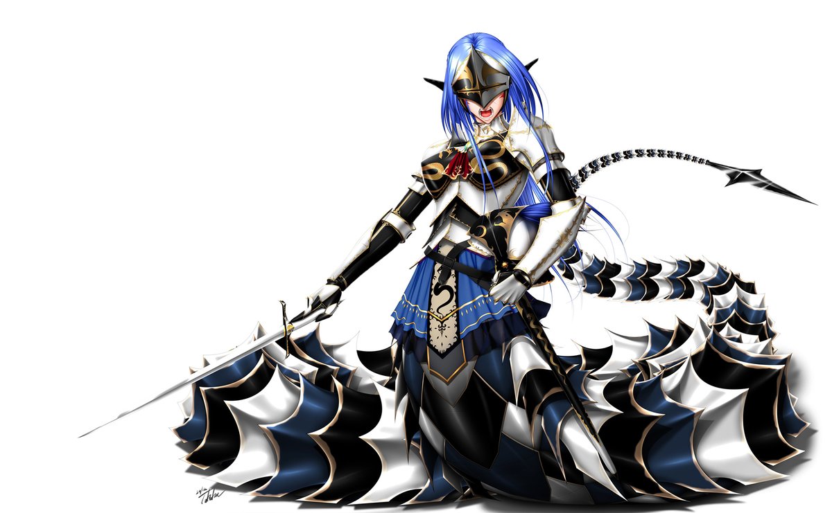 #これを見た人は我に続いて剣を抜け
剣を塗るのって楽しいですよね～。😉
艶加減や光の反射とか考えたり色々とワクワクします。
でもいざ塗ってみると難しくて、覆い焼きと影の加減が非常にシビア。😦
未だに塗りながら勉強みたいな感じ?🙄 