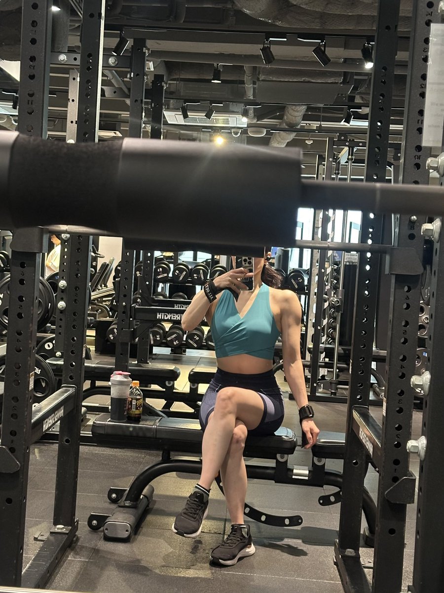 今日は朝トレじっくり追い込んだ！ 楽しすぎた❤️‍🔥 #ジム #筋トレ