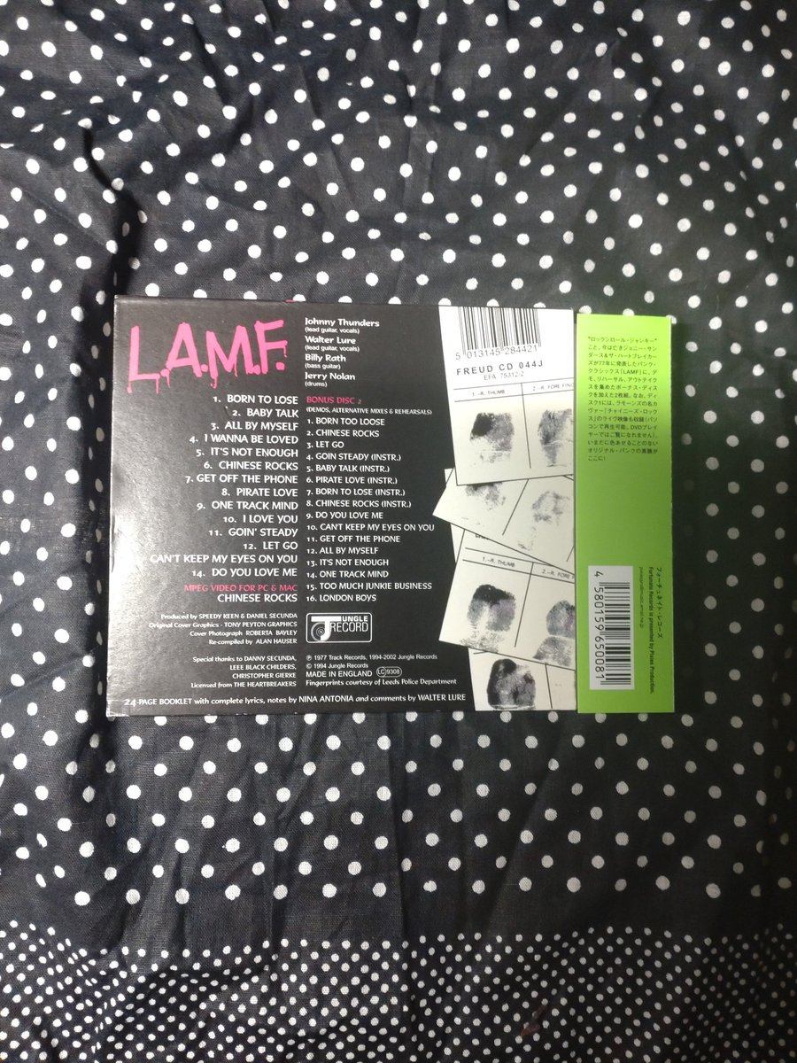 cIbEsZpennrq9Ue's tweet image. 今朝の1枚💿🤓🎶
皆様、おはようございます！🙂🖐🏻
今日は曇り時々晴れ⛅️
朝から寒い様なので🥶防寒🧤🧣とインフルエンザが流行っているそうなのでうがい＆手洗い等対策必須❕😂✌️
T👕は
#THESTREETBEATS

#JOHNNYTHUNDERSandTHEHEARTBREAKERS
#ＬＡＭＦ
#ＳＰEDITION