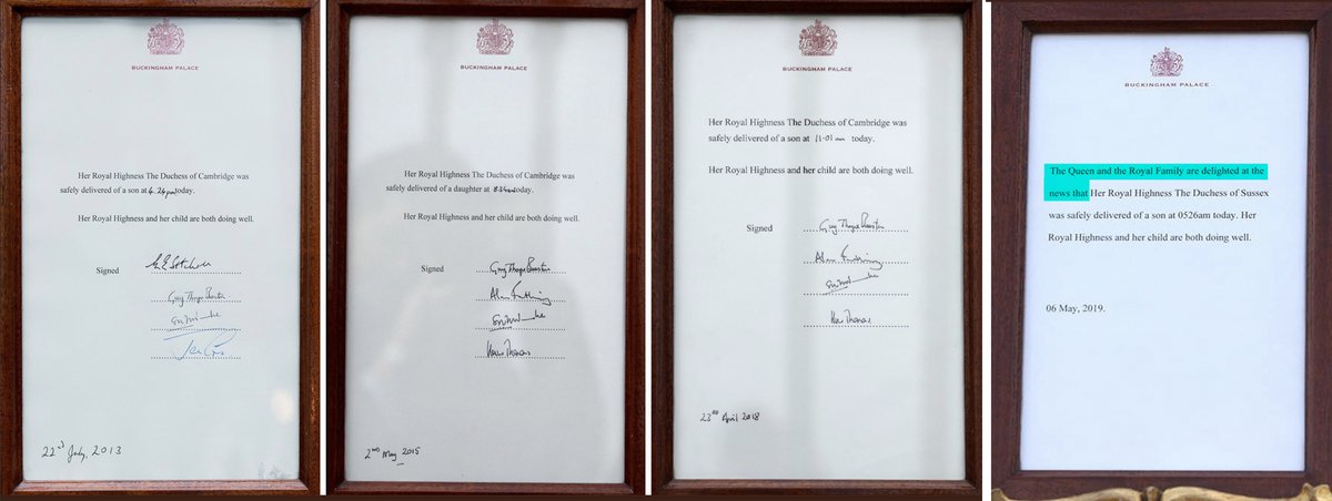 QEII was very clever and set out a framed press release stating IN PLAIN LANGUAGE that neither she NOR any royal family member had firsthand knowledge of either Sussex child's birth.  For LB, it was only on social media.

The RF just got "the news" secondhand, like the rest of
