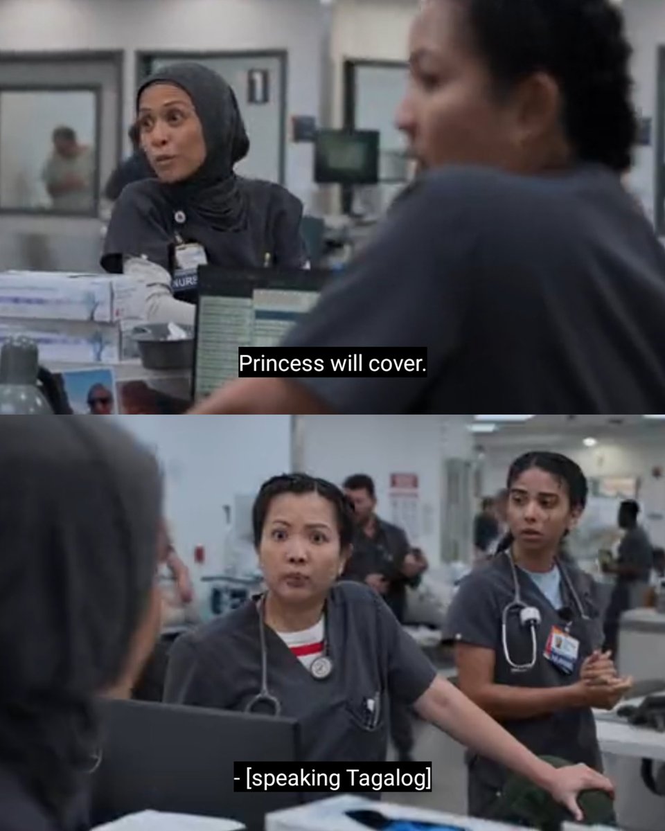 god I love their friendship (also wtf why HBO didn't translate then speaking in Tagalog. my noisy ass wants to know) #thepitt