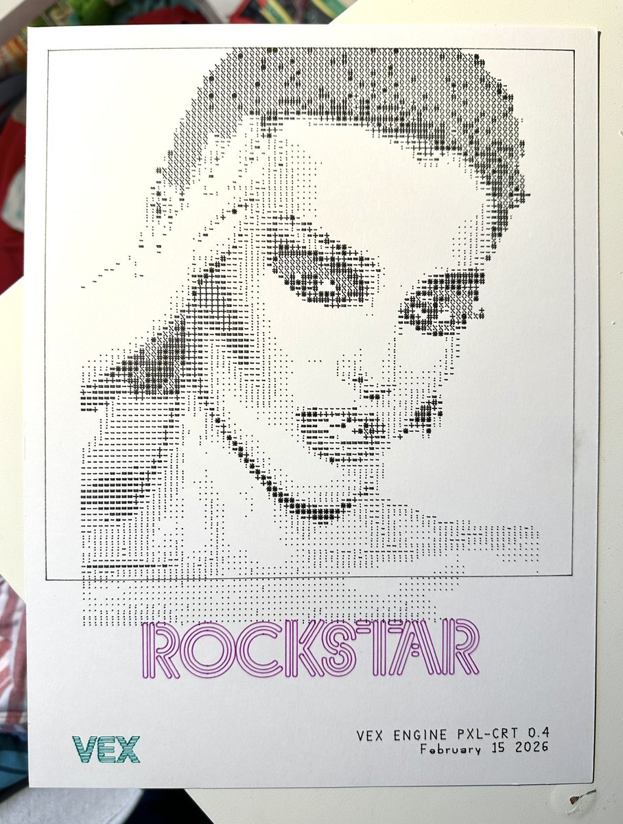 Pen plotter ascii art.  Original Pic from youtube.com/@nitekfranties…