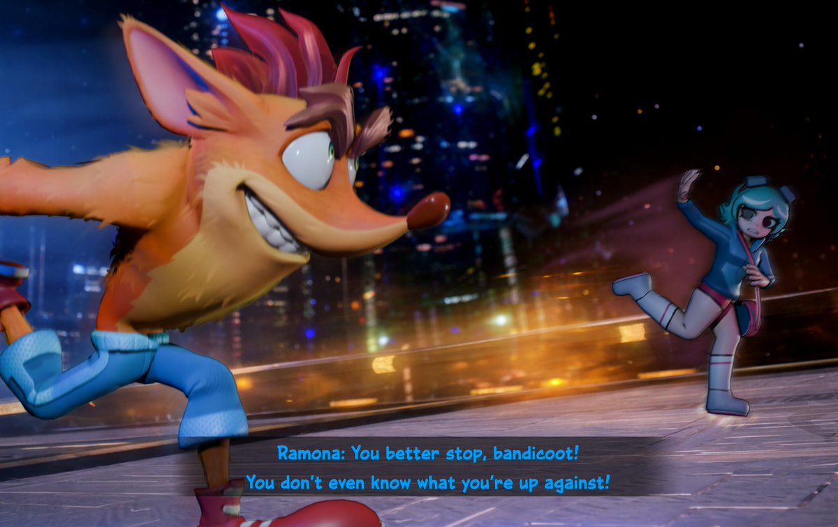 mr_illustr4tion's tweet photo. DUDE, CRASH VS. RAMONA IS PEAK 🔥
#ScottPilgrim #crashbandicoot https://t.co/XNPTx2ke2G