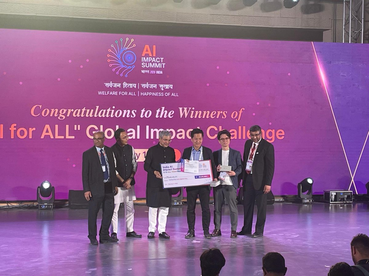 KBIC_kobe's tweet image. 神戸発のAIベンチャー、世界TOP10受賞👏✨
📌 #KBIC 進出企業・団体TOPICS @carbgem 

 カーブジェン株式会社が、2026年2月16日〜20日にインド・ニューデリーで開催されたインド政府主催の国際会議AI Impact Summit 2026 において、

世界的AIアワード
Global AI Impact Challenge（AI for ALL）
の