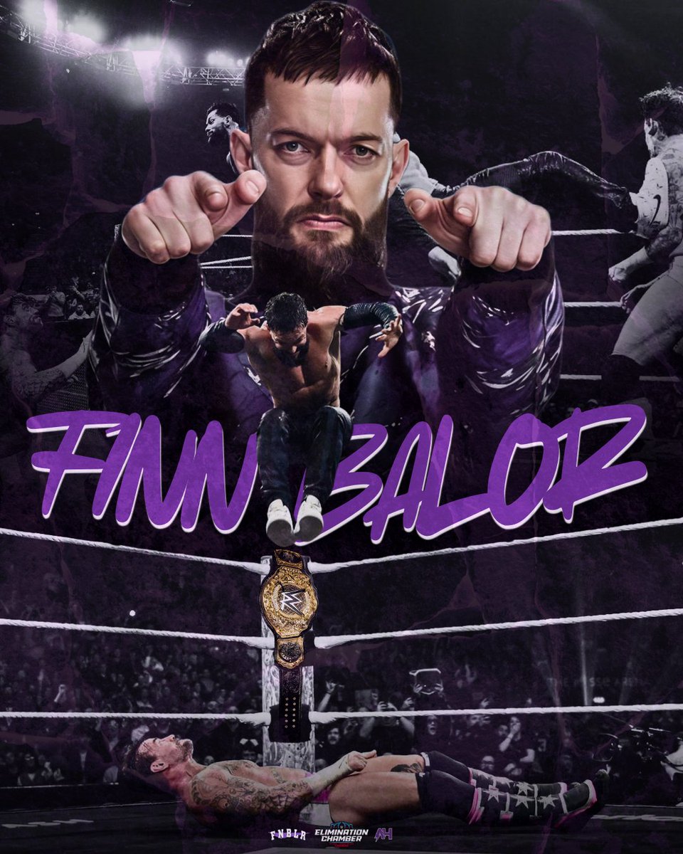 alfieh_designs's tweet photo. 𝙒𝙞𝙡𝙡 @FinnBalor 𝙗𝙚𝙘𝙤𝙢𝙚 𝙒𝙤𝙧𝙡𝙙 𝙃𝙚𝙖𝙫𝙮𝙬𝙚𝙞𝙜𝙝𝙩 𝘾𝙝𝙖𝙢𝙥𝙞𝙤𝙣 𝙞𝙣 𝘾𝙝𝙞𝙘𝙖𝙜𝙤?

Very happy with how this has turned out!
https://t.co/ThQ3tWsHZR

#EliminationChamber #WWEChamber #FinnBalor #GraphicDesign https://t.co/KYjp4uw1f2
