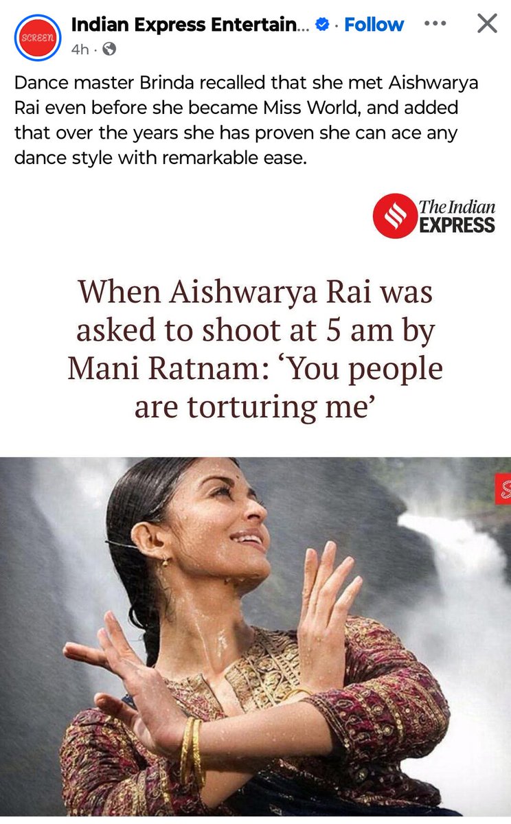 Choreographer Brinda : #AishwaryaRaiBachchan can ace any dance style with remarkable ease.