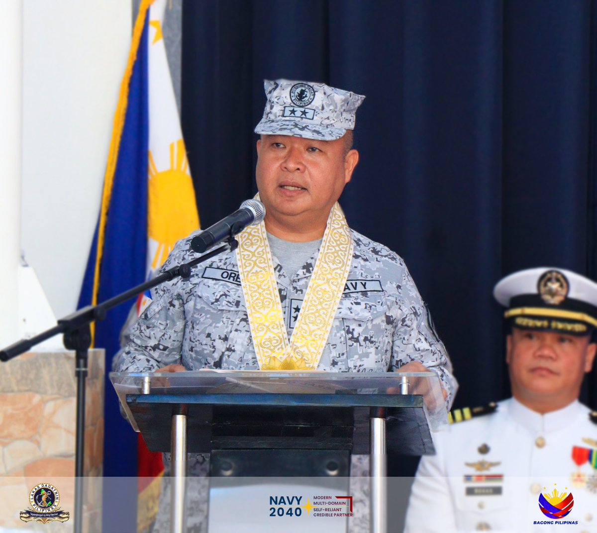 New Command, Service Honored

See full readout here:
navy.mil.ph/pf/article.php...

#PhilFleetVanguardofOurSeas
#ProtectingtheSeasSecuringOurFuture
#ModernMultiDomainSelfReliantCrediblePartner
#OneAFPOnePhilippines
#StrongAFPStrongPhilippines
#AFPyoucanTRUST