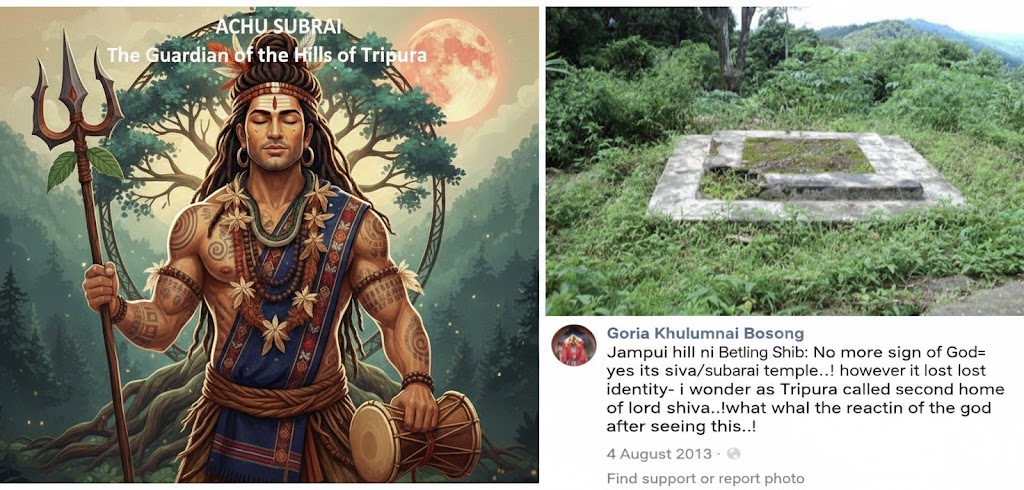 Sibraikhung in Ruins: The Silent Erasure of Reang Shaivite Faith and the Unfinished Battle for Tripura’s Ancestral Soul by Dr. Ankita Dutta (<a href="/AnkitaDutt20707/">Ankita Dutta</a>) 

Full Research Article below : 

High above the Jampui range stands Sibraikhung, the 
<a href="/LostTemple7/">Lost Temples™</a> <a href="/ReclaimTemples/">Reclaim Temples</a>