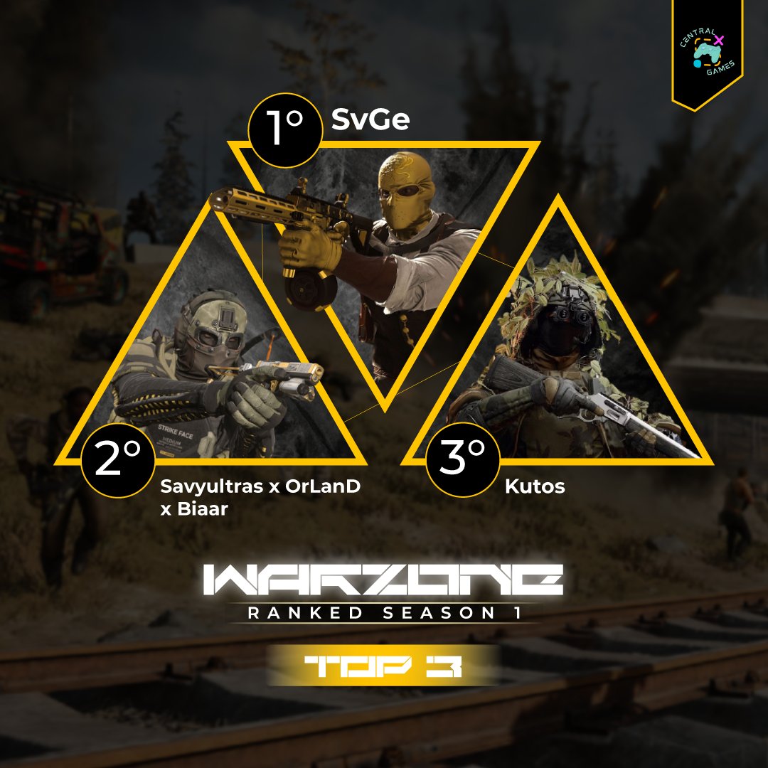 🚀 Ranked Session 1 – Top 3 &amp; Top Fragger 🏆

The first tournament of Session 1 is complete!

🥇 <a href="/svge_official/">SvGe Esports</a> - <a href="/ShowStoppxr/">SvGe ShowStopper</a> <a href="/iVisionSR/">SvGe iVisionSR</a> <a href="/Robstarr/">Rob★</a> 
🥈 <a href="/savyultras90/">Marco Filograsso</a> <a href="/itsorland/">OrLanD</a> <a href="/Biaar04/">Biaar</a> 
🥉 Kutos - <a href="/Papryczka1304/">Papryczka</a> <a href="/roocket__/">Roocket__</a> <a href="/perr__11/">perr</a> 

🎯 Top Fragger: <a href="/iVisionSR/">SvGe iVisionSR</a>
