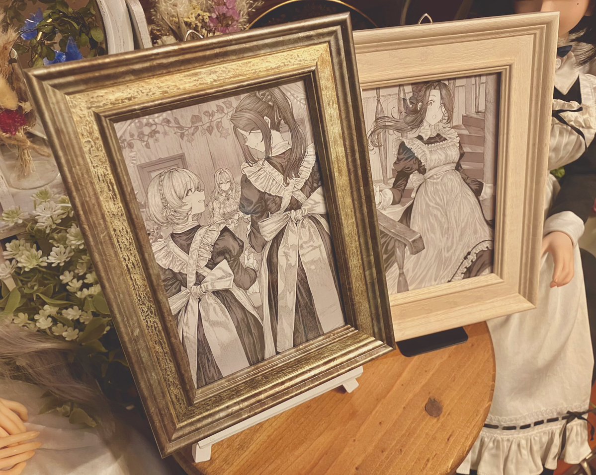 ポストカード、額に入れると大変かわいいです