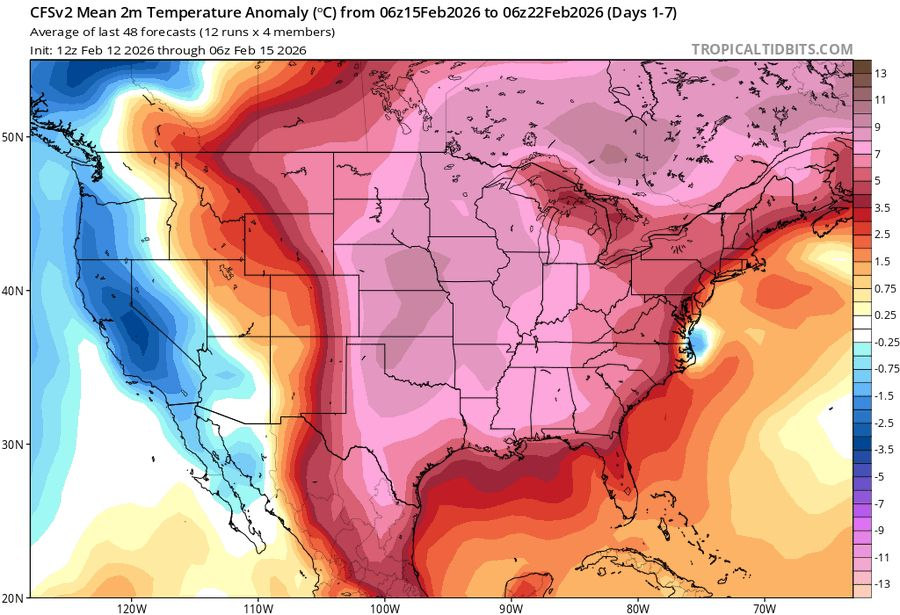 extremetemps's tweet photo. NORTH AMERICA HISTORIC HEAT WAVE
WORLD RECORDS IN MEXICO
MIND BLOWING Winter hottest day in world history at high elevations:
42.0C Rio Verde 1000m asl
35.1C Morelia 1900m

98F/37C in TEXAS
MORE FEBRUARY RECORDS
87F Hattiesburg, 86 Columbus  MS
88F St Thomas VIRGIN ISLANDS https://t.co/2CPAWFYt1g