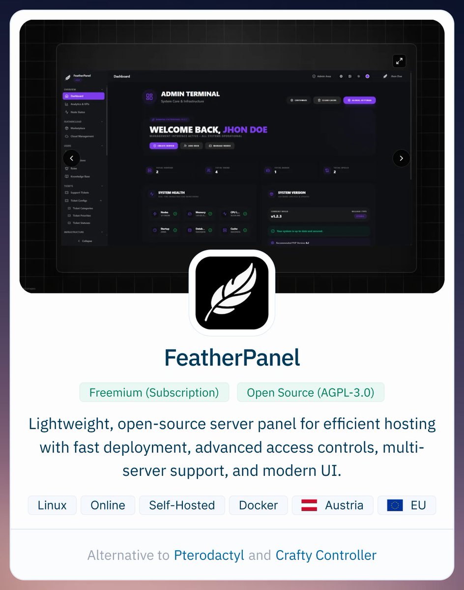 AlternativeTo tweet media