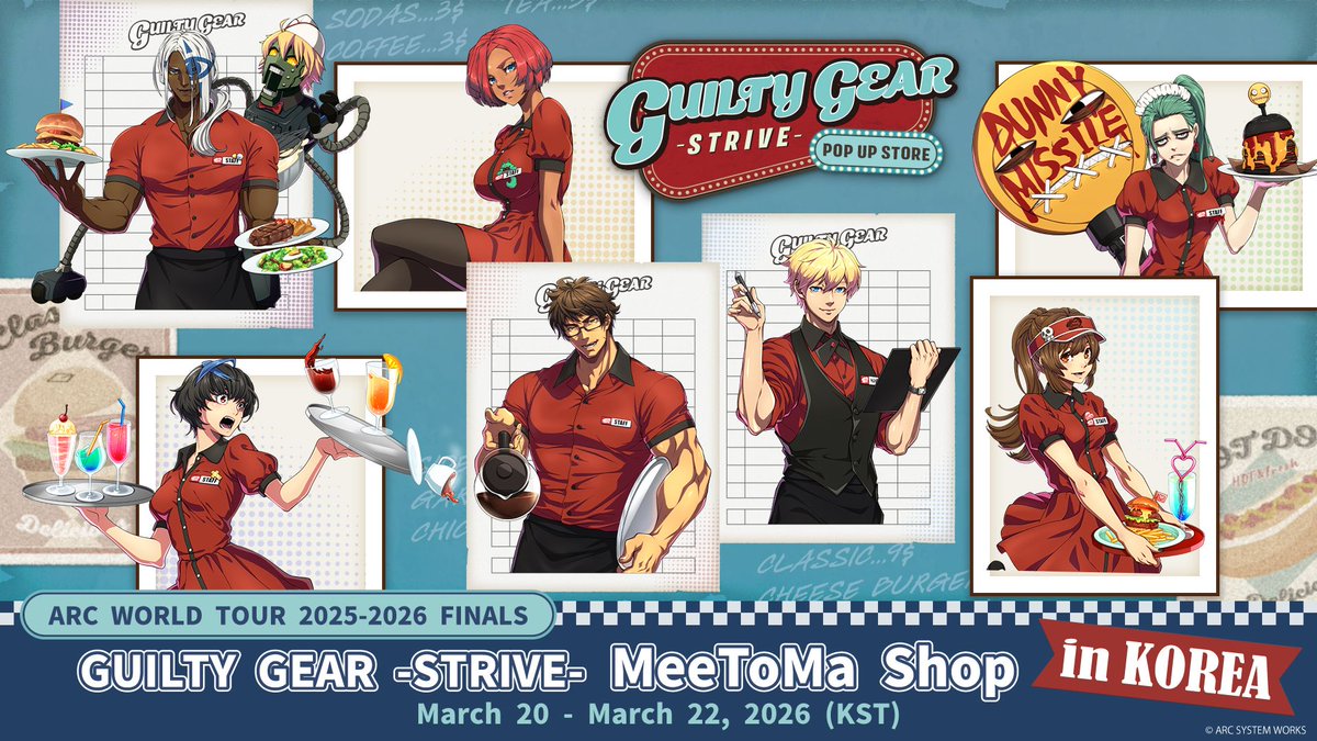 Also at AWT Finals will be a special Pop-up Shop with Guilty Gear