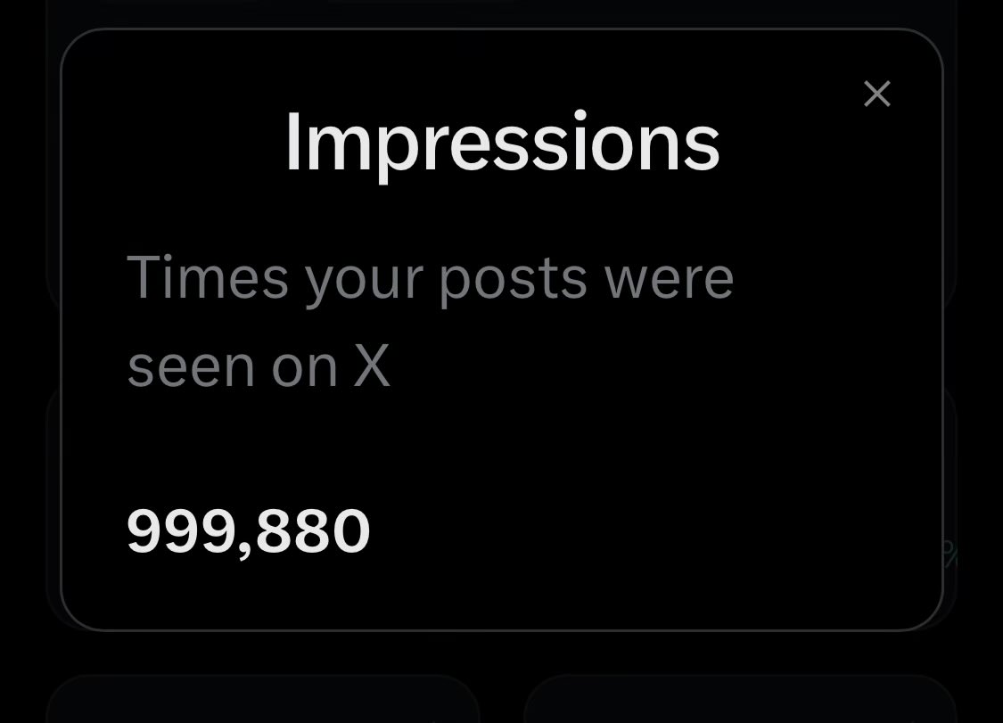 InvestNifty_ETF's tweet image. Few steps away to make 1M mark #impression 
🙏🙏🙏 @X .
