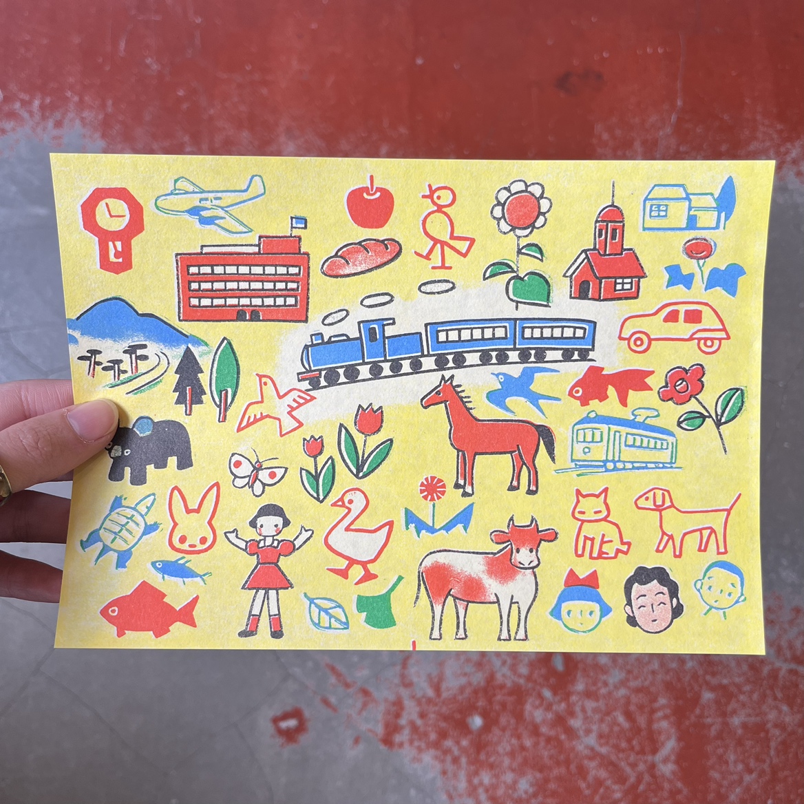 店頭商品】野ばら社ラッピングペーパー ￥550(税込) A5サイズの