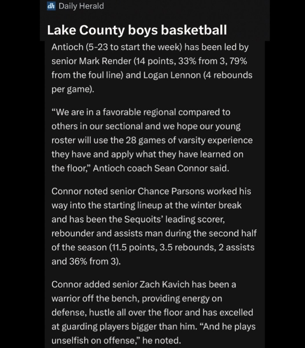 Antioch HS (IL) Boys Basketball tweet media