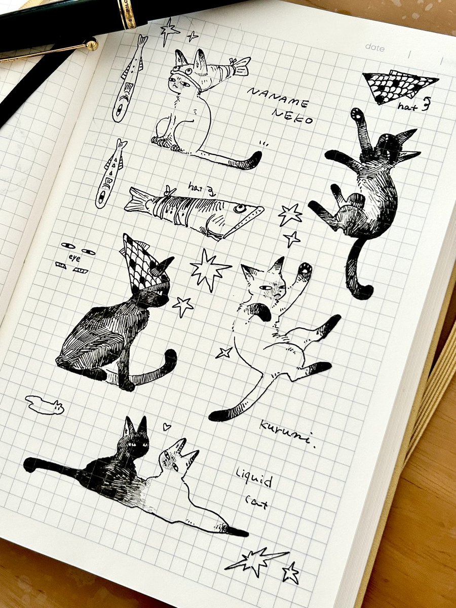 万年筆スケッチ✒️