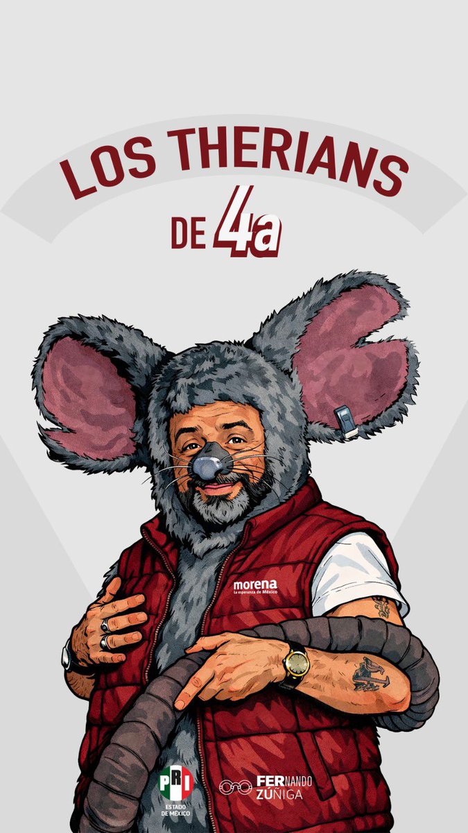 No son ratones… son thérians con credencial y chaleco. 🐭😌
