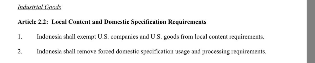 Skema TKDN hilang untuk US goods &amp; companies — krn ada ‘US companies’ dan bukan asal barang, maka Apple products akan enjoy ini